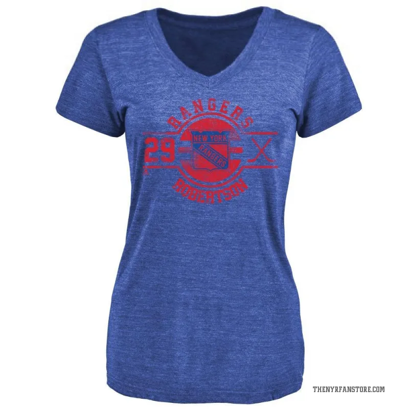 Matthew Robertson Women's Royal New York Rangers Insignia T-Shirt -