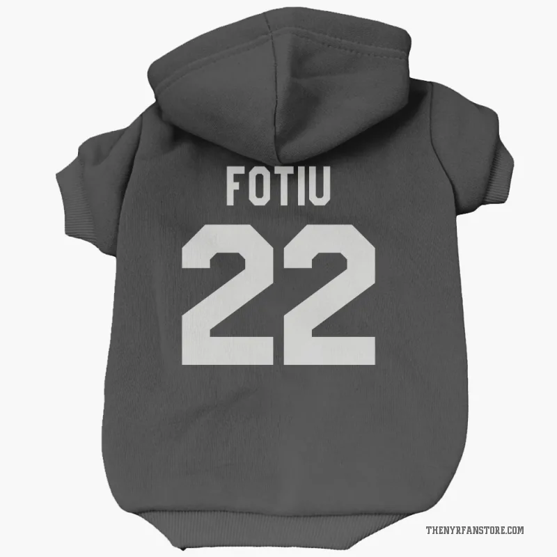 Nick Fotiu  Black New York Rangers  Cat & Dog Pet Hoodie