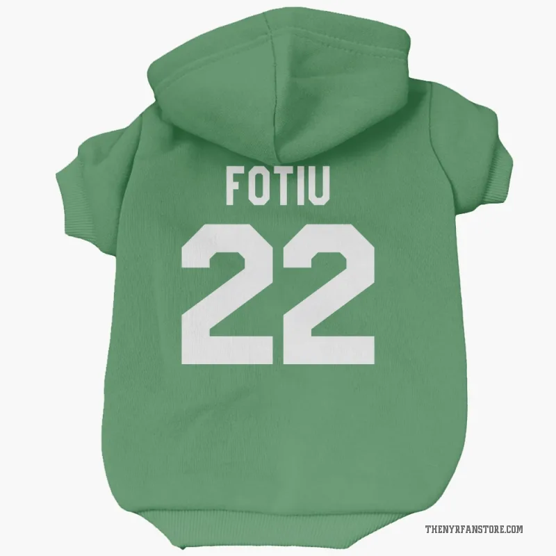 Nick Fotiu  Green New York Rangers  Cat & Dog Pet Hoodie