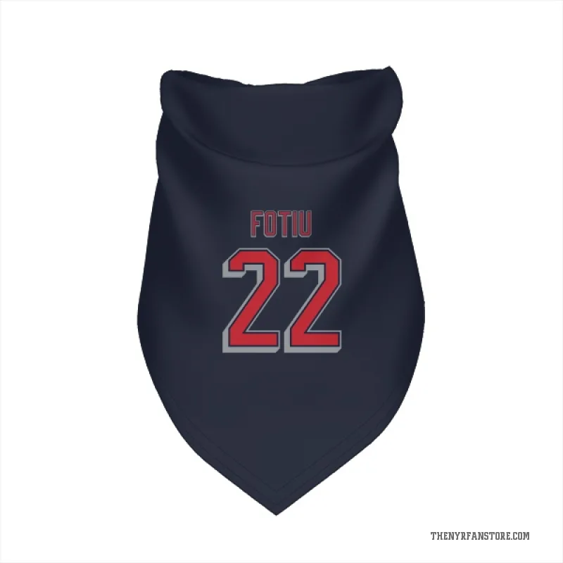 Nick Fotiu  Navy New York Rangers  Cat & Dog Pet Bandana