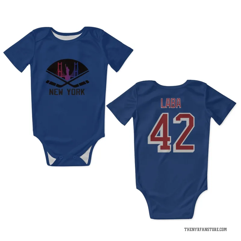 Noah Laba  Blue New York Rangers  Newborn & Infant Bodysuit