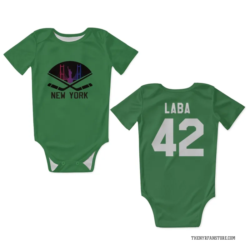 Noah Laba  Green New York Rangers  Newborn & Infant Bodysuit