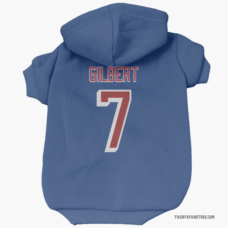Rod Gilbert  Blue New York Rangers  Cat & Dog Pet Hoodie
