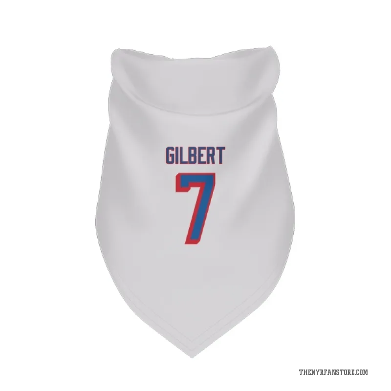 Rod Gilbert  White New York Rangers  Cat & Dog Pet Bandana
