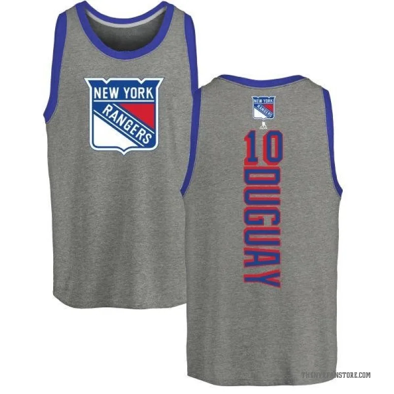 Ron Duguay Men's Ash New York Rangers Backer Tank Top -