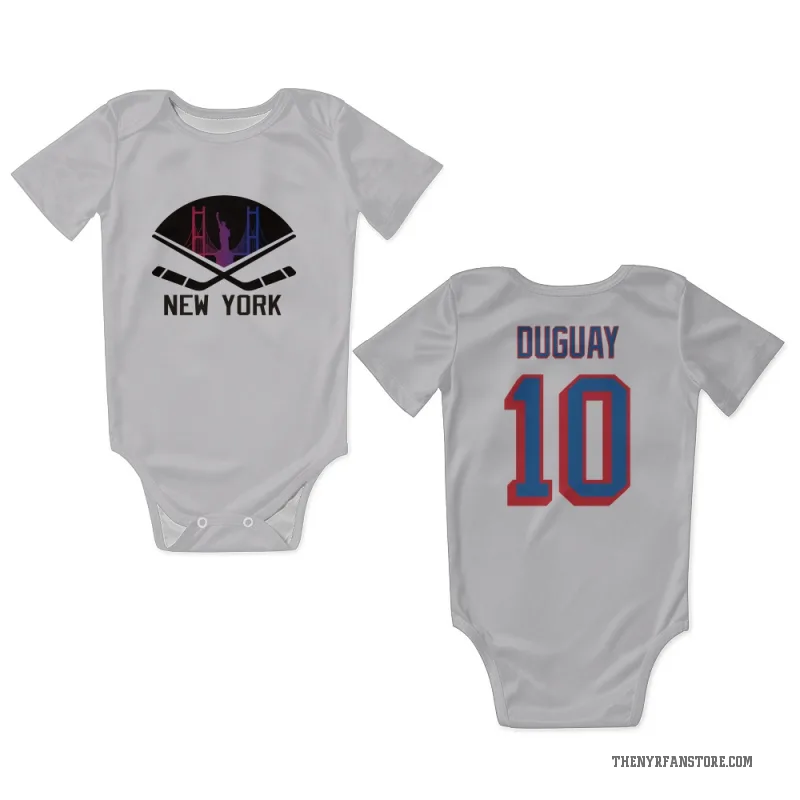 Ron Duguay  White New York Rangers  Newborn & Infant Bodysuit