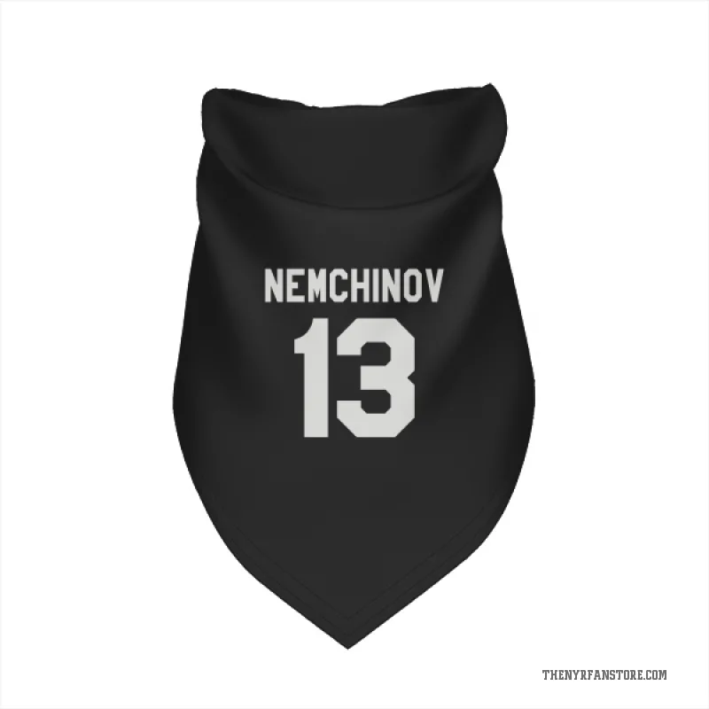 Sergei Nemchinov  Black New York Rangers  Cat & Dog Pet Bandana