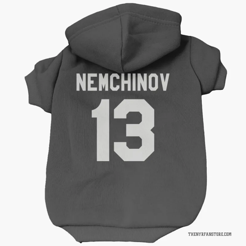 Sergei Nemchinov  Black New York Rangers  Cat & Dog Pet Hoodie