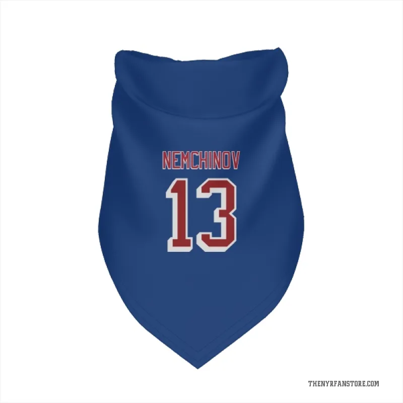 Sergei Nemchinov  Blue New York Rangers  Cat & Dog Pet Bandana