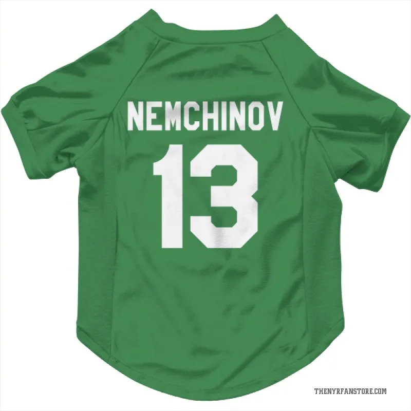 Sergei Nemchinov  Green New York Rangers  Cat & Dog Pet Jersey