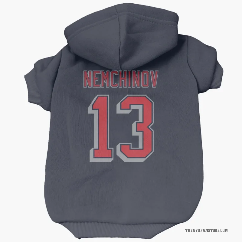 Sergei Nemchinov  Navy New York Rangers  Cat & Dog Pet Hoodie