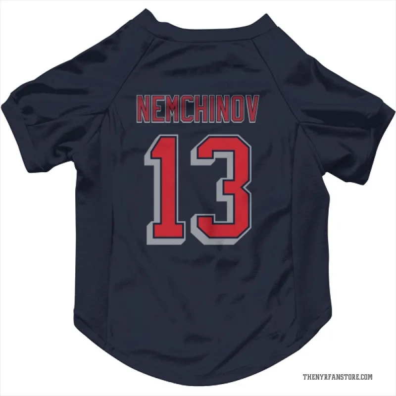 Sergei Nemchinov  Navy New York Rangers  Cat & Dog Pet Jersey