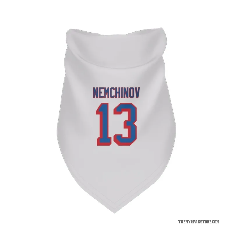 Sergei Nemchinov  White New York Rangers  Cat & Dog Pet Bandana