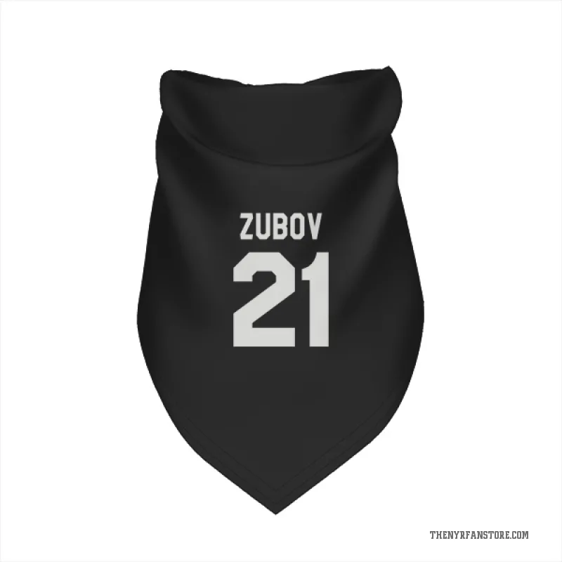 Sergei Zubov  Black New York Rangers  Cat & Dog Pet Bandana