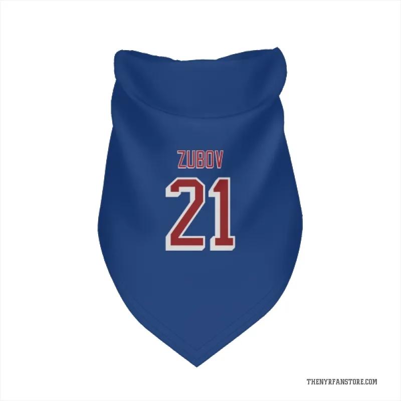 Sergei Zubov  Blue New York Rangers  Cat & Dog Pet Bandana