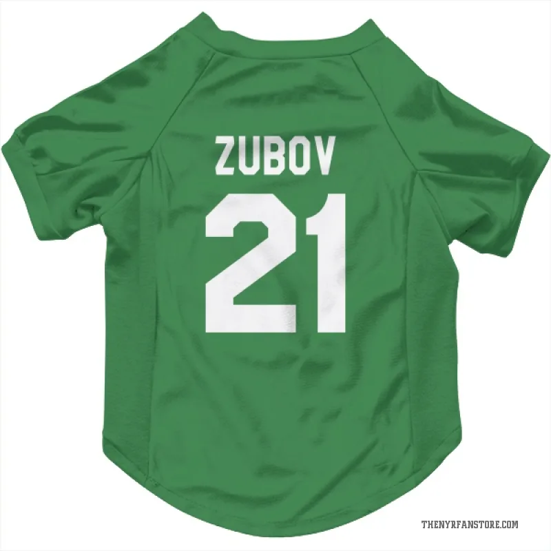 Sergei Zubov  Green New York Rangers  Cat & Dog Pet Jersey