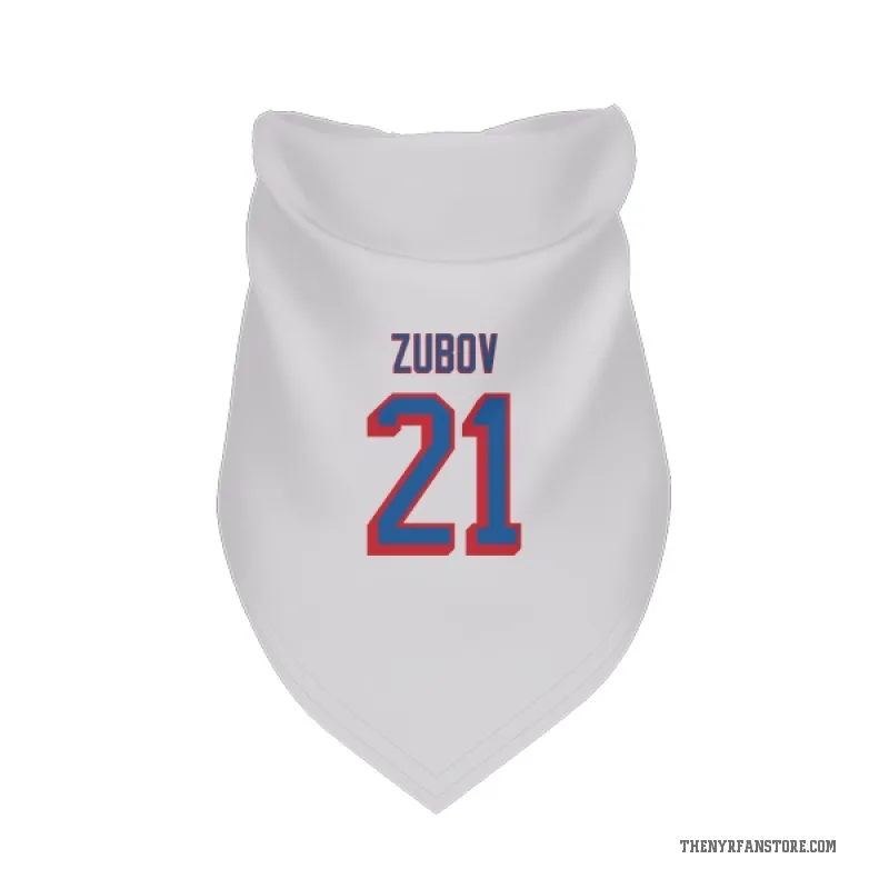 Sergei Zubov  White New York Rangers  Cat & Dog Pet Bandana