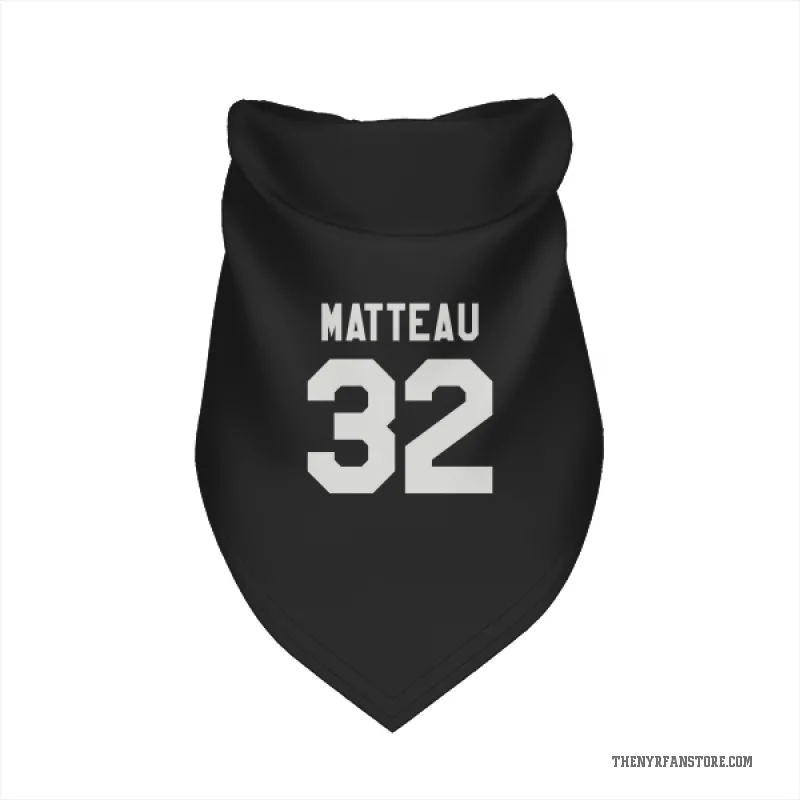 Stephane Matteau  Black New York Rangers  Cat & Dog Pet Bandana