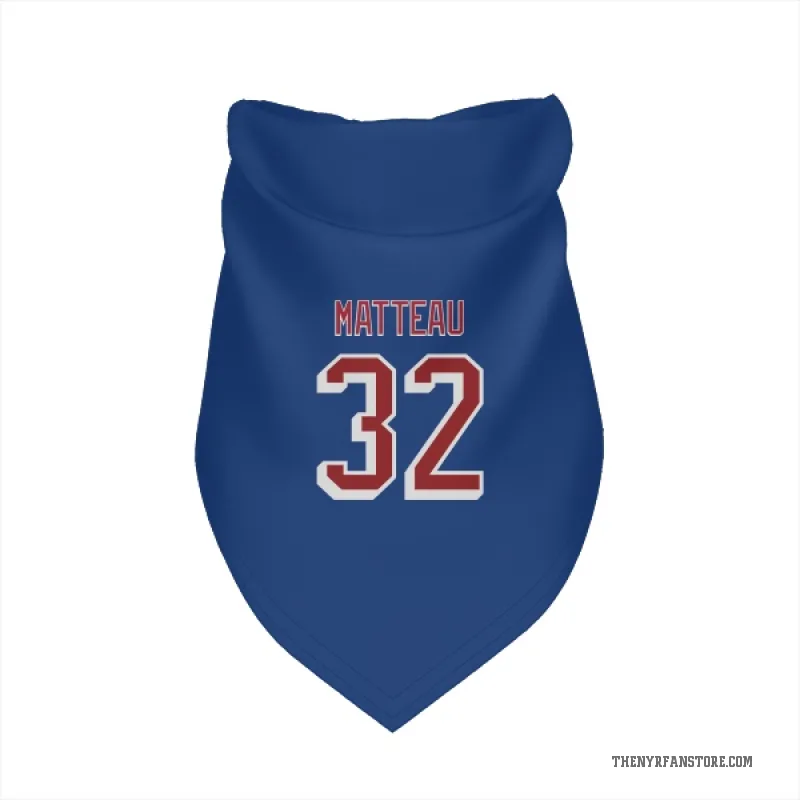 Stephane Matteau  Blue New York Rangers  Cat & Dog Pet Bandana