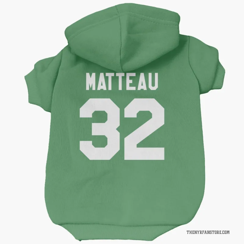 Stephane Matteau  Green New York Rangers  Cat & Dog Pet Hoodie