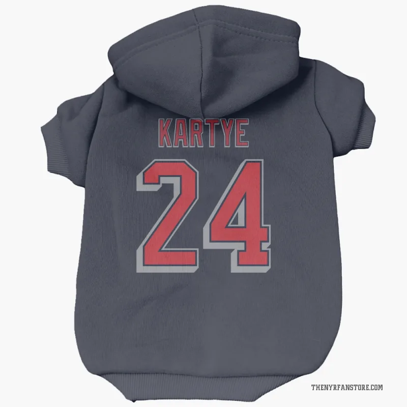 Tye Kartye  Navy New York Rangers  Cat & Dog Pet Hoodie