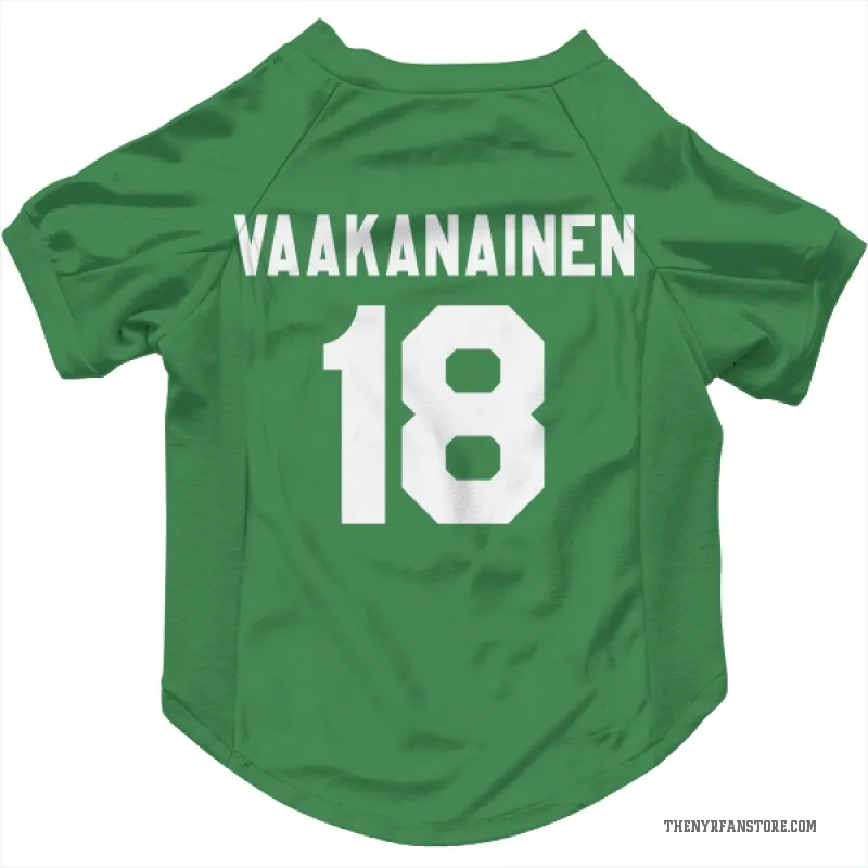 Urho Vaakanainen  Green New York Rangers  Cat & Dog Pet Jersey