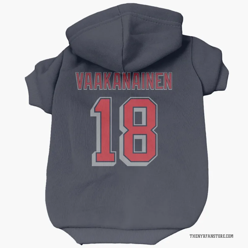 Urho Vaakanainen  Navy New York Rangers  Cat & Dog Pet Hoodie