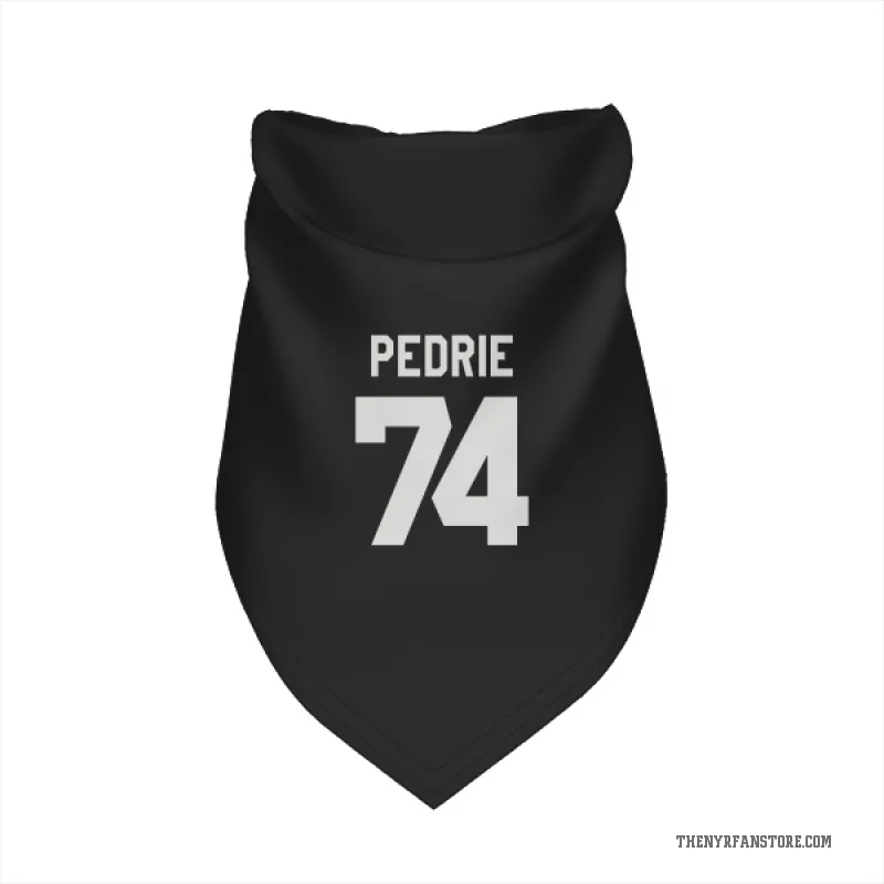 Vince Pedrie  Black New York Rangers  Cat & Dog Pet Bandana