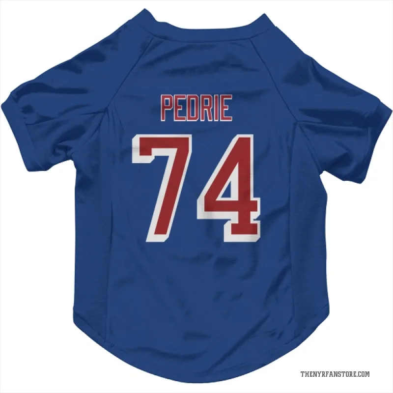 Vince Pedrie  Blue New York Rangers  Cat & Dog Pet Jersey