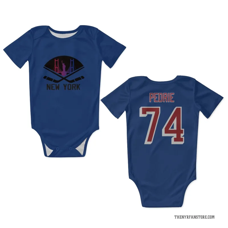Vince Pedrie  Blue New York Rangers  Newborn & Infant Bodysuit