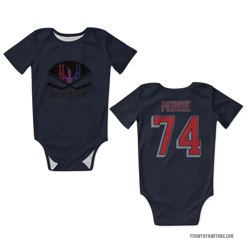Vince Pedrie  Navy New York Rangers  Newborn & Infant Bodysuit