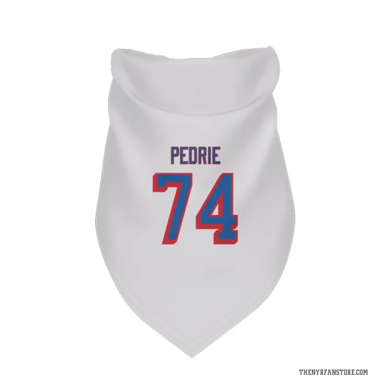 Vince Pedrie  White New York Rangers  Cat & Dog Pet Bandana