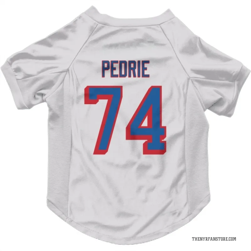 Vince Pedrie  White New York Rangers  Cat & Dog Pet Jersey