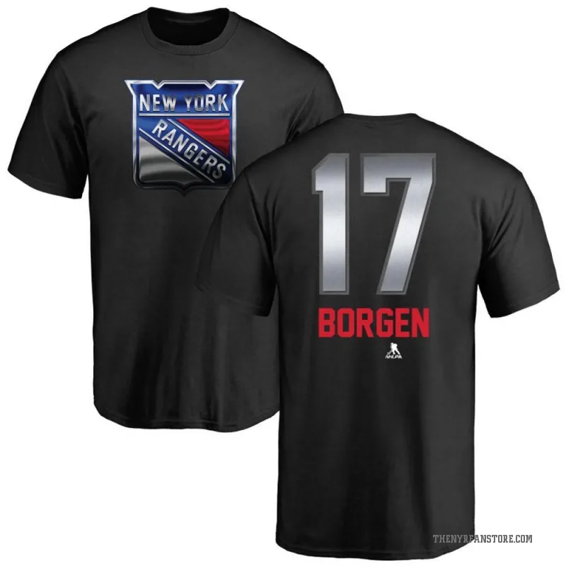Will Borgen Youth Black New York Rangers Midnight Mascot T-Shirt
