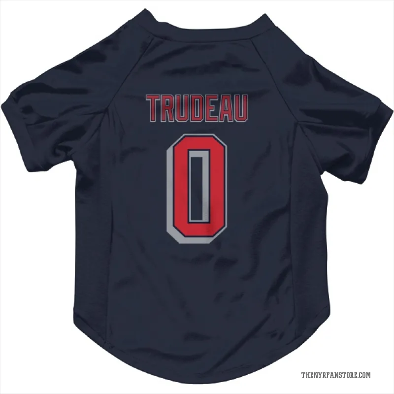 William Trudeau  Navy New York Rangers  Cat & Dog Pet Jersey