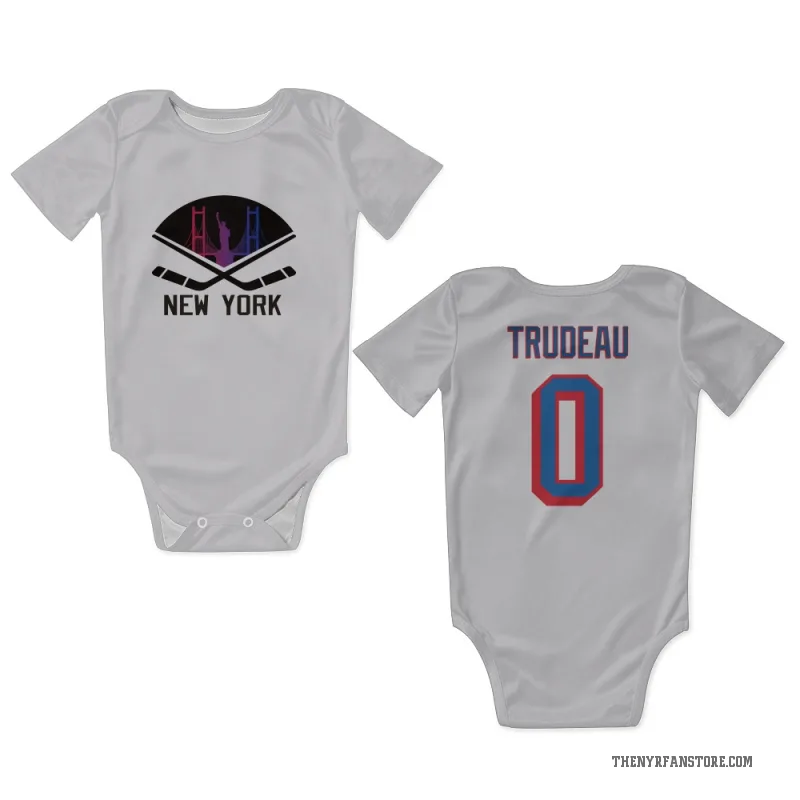 William Trudeau  White New York Rangers  Newborn & Infant Bodysuit
